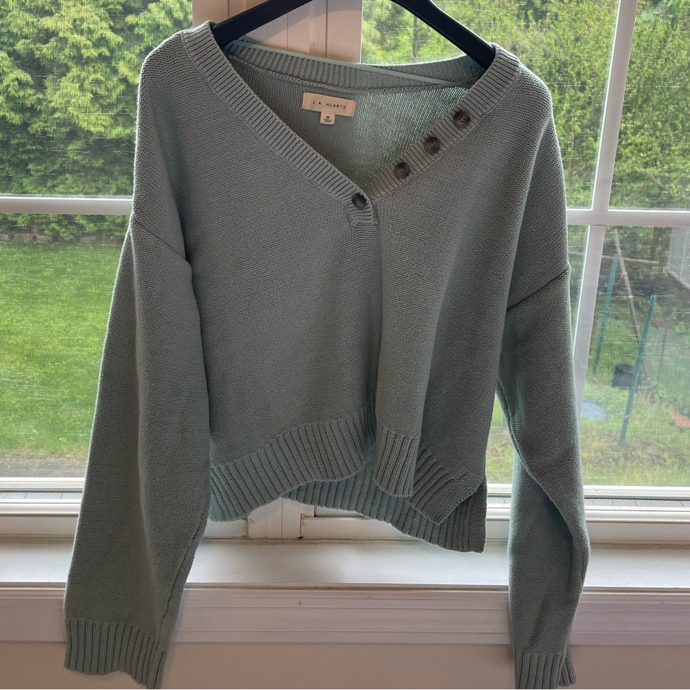 PacSun L.A Hearts Green Sweater/Jumper